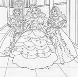 Printable Barbie Princess Coloring Pages sketch template