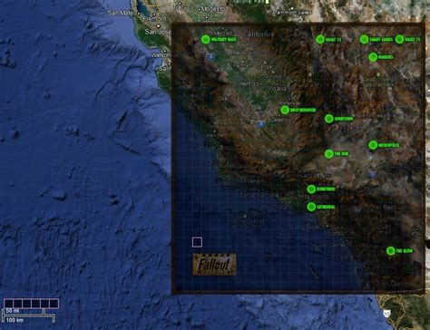 Approximate Scale of Map Squares in Fallout 1/2? | No Mutants Allowed