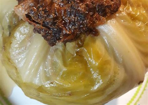 Whole Stuffed Cabbage Recipe by skunkmonkey101 - Cookpad