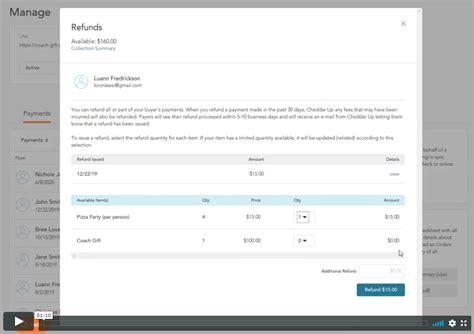 Make a refund – Cheddar Up