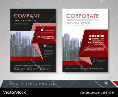 Business brochure cover design Royalty Free Vector Image