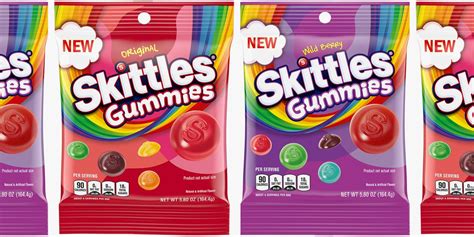 Skittles Is Releasing Gummies Candy in Original and Wild Berry Flavors ...