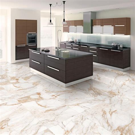 Calacatta Golden Gloss Porcelain 3 sizes - FittonOakeTiles