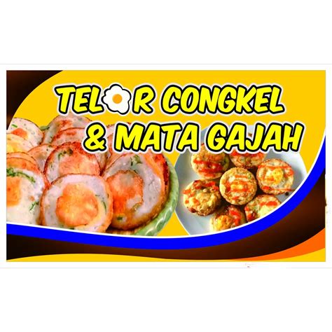 Jual Spanduk Telor Congkel-Telur Congkel-Sostel 100x60 | Shopee Indonesia