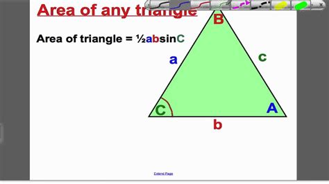 Area of Triangles 1 (GCSE Higher Maths)- Tutorial 19 - YouTube