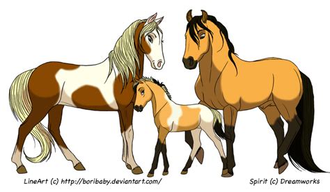 Spirit and Family by FoxHole09 on deviantART | Spirit and rain, Spirit the horse, Horse animation