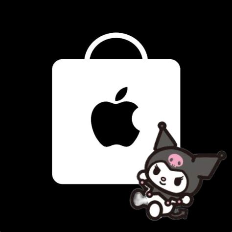 Apple Store icon Kuromi | Apple icon, App icon design, Custom icons