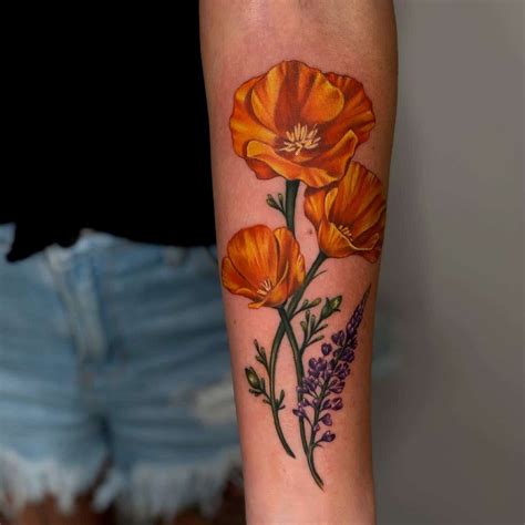 30 California Poppy Tattoo Ideas in 2021-Meanings,Designs,And More ...