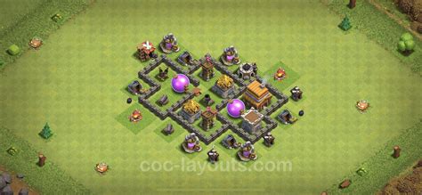 Farming Base TH4 Max Levels with Link - Town Hall Level 4 Base Copy - Clash of Clans - (#47)