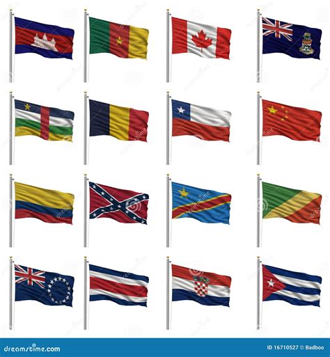 National Flags With The Letter C Royalty Free Stock Photography - Image ...