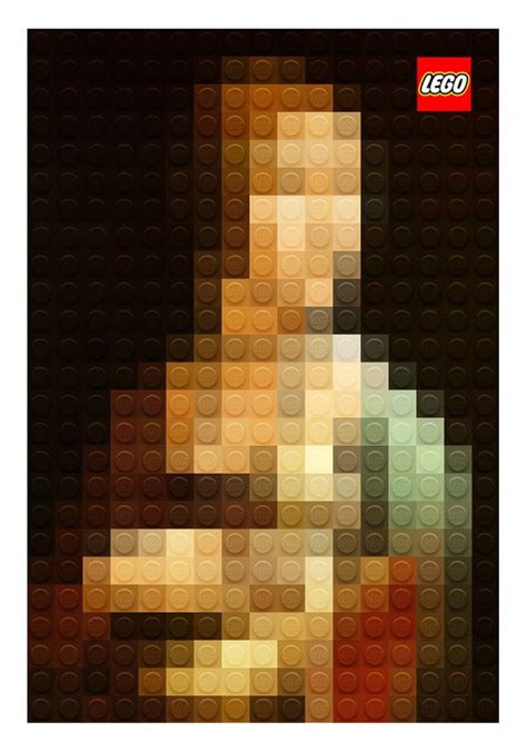 Pixelated Masterpiece Paintings out of LEGO | Lego art, Pixel art, Lego design