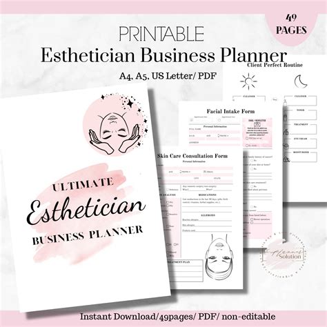 Solo Esthetician Business Plan Template