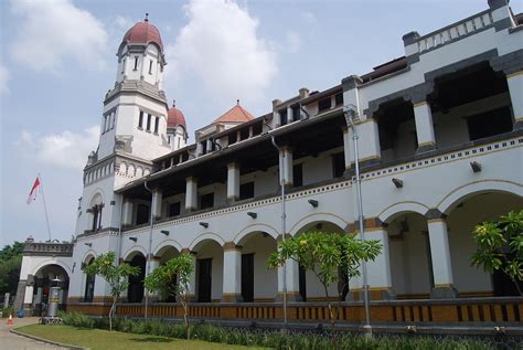 Lawang Sewu The Dutch Heritage in Central Java Indonesia, known as a building with 1000 doors ...