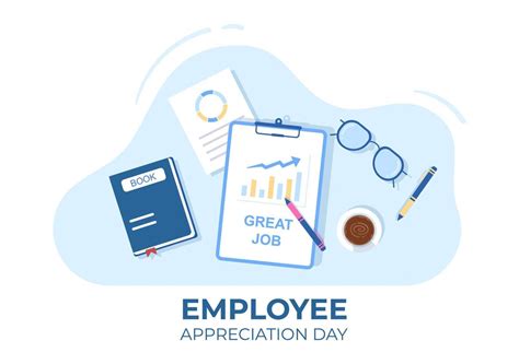 Happy Employee Appreciation Day Cartoon Illustration to Give Thanks or ...