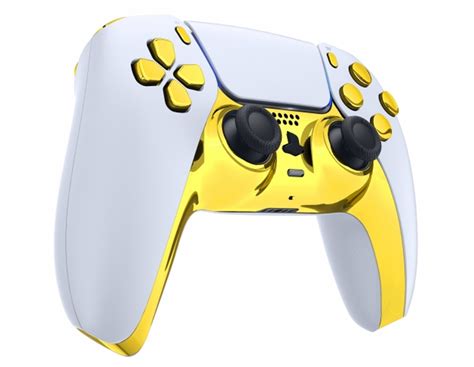 Gold Playstation 5 PS5 DualSense Wireless Controller Smart Rapid Fire Modded Controller