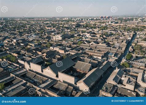 Aerial View of Pingyao Ancient City, a Traditional Chinese Old City in ...