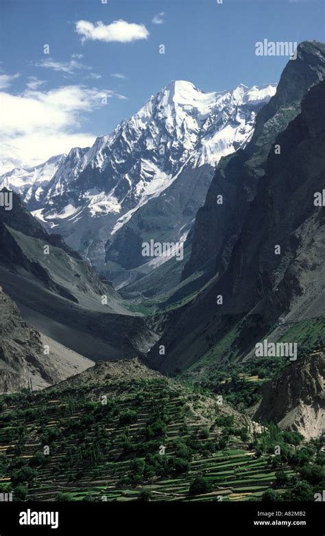 Pakistan Hunza Valley Karimabad Mount Rakaposhi Stock Photo - Alamy