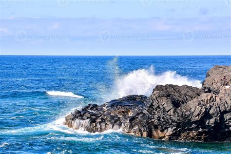 Ocean wave scenery 15177174 Stock Photo at Vecteezy