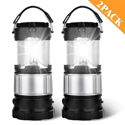 Outdoor Camping Lamp, Portable Outdoor Rechargeable Solar LED Camping Light Lantern Handheld ...