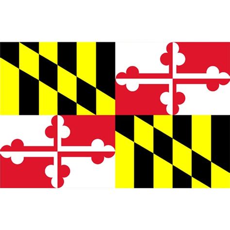 Maryland State Flag - 3' x 5' | Maryland flag, Flag coloring pages, Flag