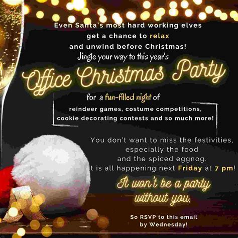 9 Tips for Writing the Perfect Christmas Party Invitation - Tosaylib