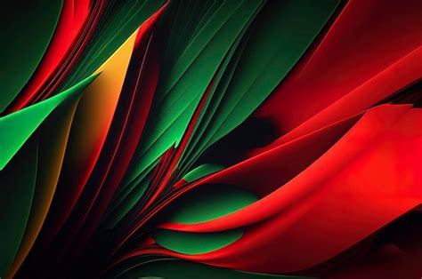 Premium Photo | Red and green abstract background abstract wave background with red and green colors