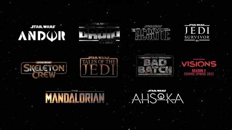 All upcoming STAR WARS SHOWS | (in Order of Release) - YouTube