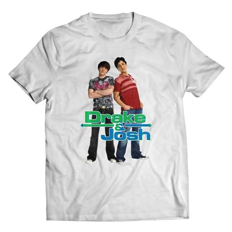 Drake And Josh Classic Logo With Characters White Version