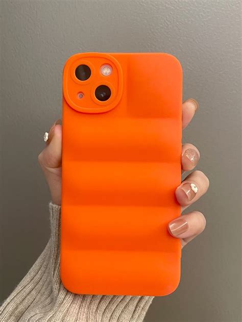 Plain Puffer Phone Case | Orange phone case, Iphone cases, Mandala ...