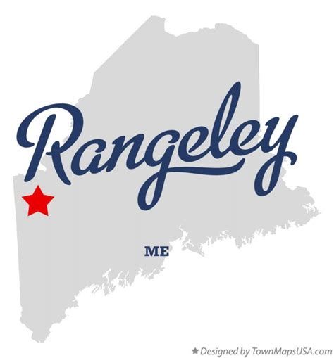 Map of Rangeley, ME, Maine