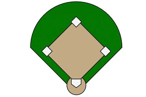 Image result for drawing of baseball diamond | Baseball diamond, Baseball field, Softball diamond