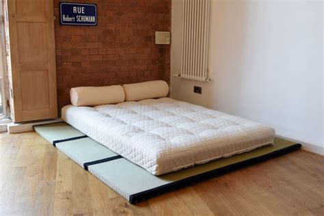 Double mattress with 3 double tatami mats | Japanese floor bed ...