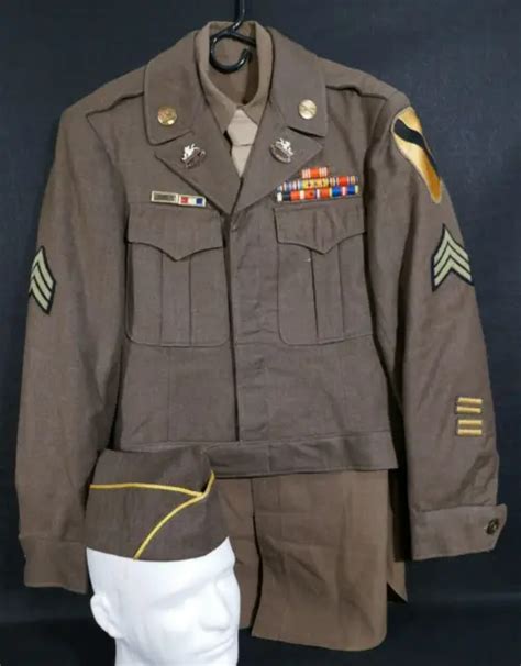 WWII US ARMY 1st Cavalry Division 8th Regiment Sergeant Ike Jacket ...