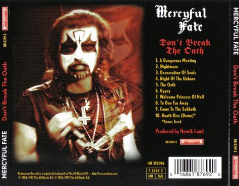 WHERE METAL RULES: MERCYFUL FATE - DON'T BREAK THE OATH (1984)