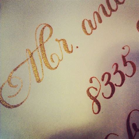 Gold Calligraphy Photo by jennscalligraphy Gold Calligraphy, Handwritten Letters, Calligrapher ...