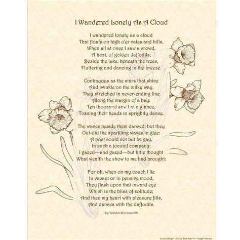 ⛔ I wandered lonely as a cloud message. A Review of William Wordsworth’ Poem, I Wandered Lonely ...