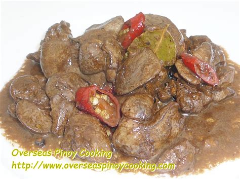 Ginataang Atay ng Manok, Chicken Liver in Coconut Milk