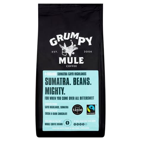 Grumpy Mule Organic Sumatra Coffee Beans | Ocado