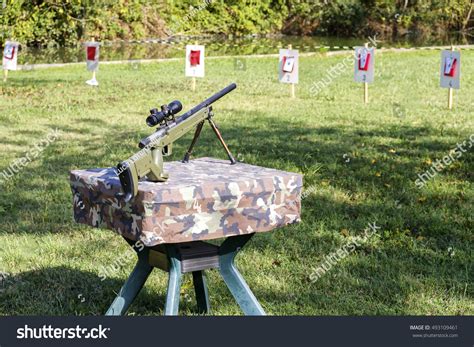 Sniper Rifle Shooting Range Stock Photo 493109461 : Shutterstock