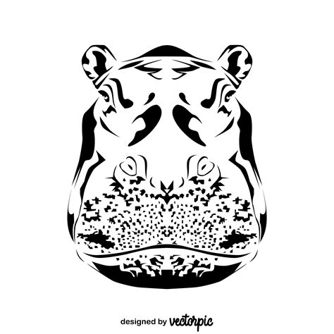 animal_free_Vector_design_hippopotamus | VECTORPIC