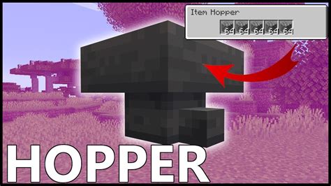 How To Use The HOPPER In MINECRAFT - YouTube