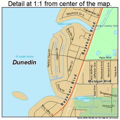 Map Of Dunedin Florida | Maps Of Florida