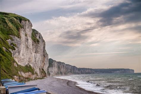 Fecamp Shoreline and Cliffs, Normandy Stock Image - Image of ocean, atlantic: 241946393