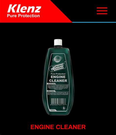 KLENZ ENGINE CLEANER · Square Route Enterprise (Pty) Ltd