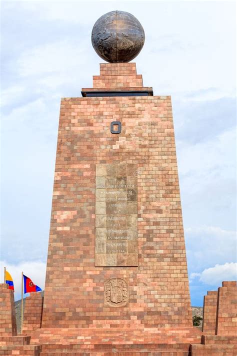 Center of the World, Ecuador Stock Photo - Image of flag, landmark: 39827168