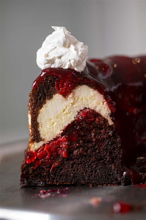 Cherry Chocolate Cream Cheese Bundt Cake - Dinner, then Dessert