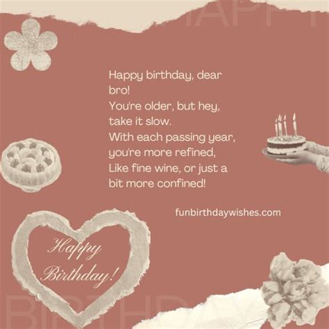 Funny Birthday Poems For Brother