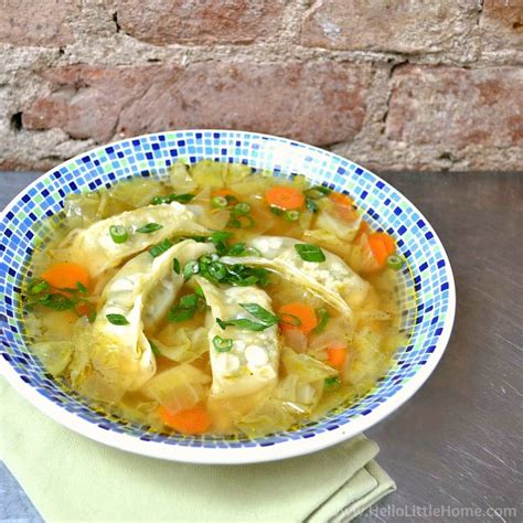 Easy Asian Dumpling Soup Recipe