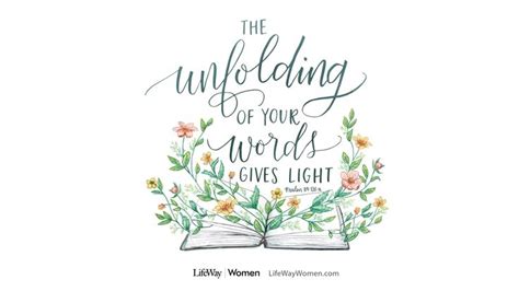 the unfolding of your words gives light bible verse printable wall art by little women