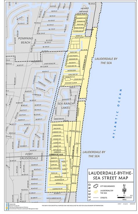 Town Map | Lauderdale-By-The-Sea, FL